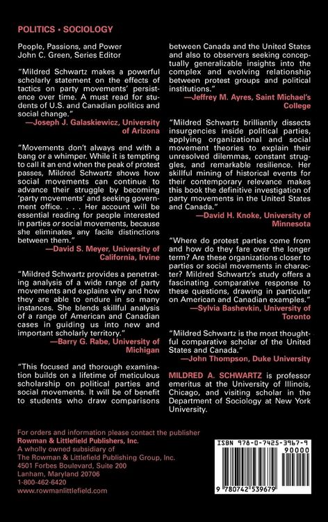 Produktbild: Party Movements in the United States and Canada