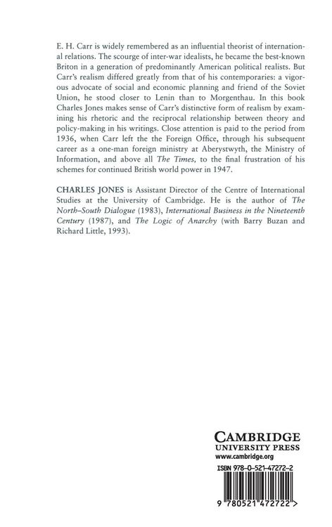 Produktbild: E. H. Carr and International Relations