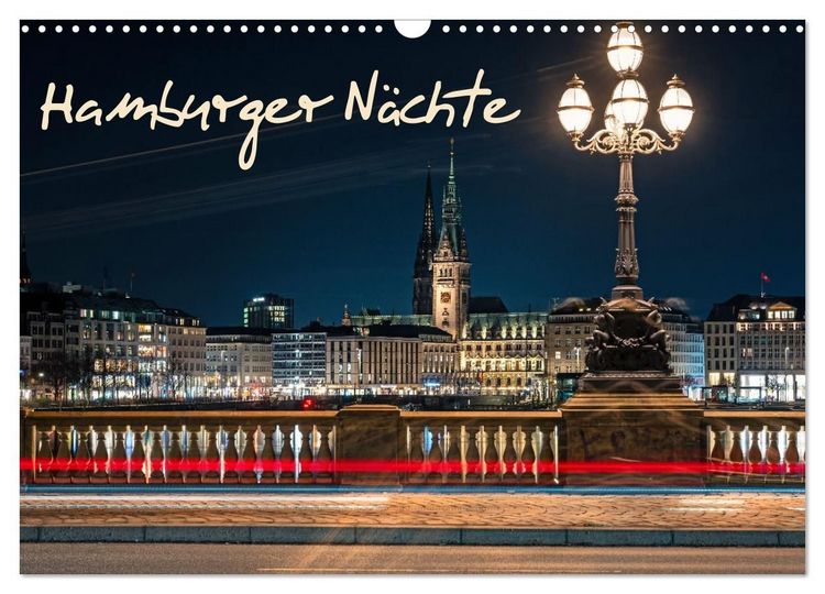Produktbild: Hamburger N&auml;chte (Wandkalender 2027 DIN A3 quer), CALVENDO Monatskalender