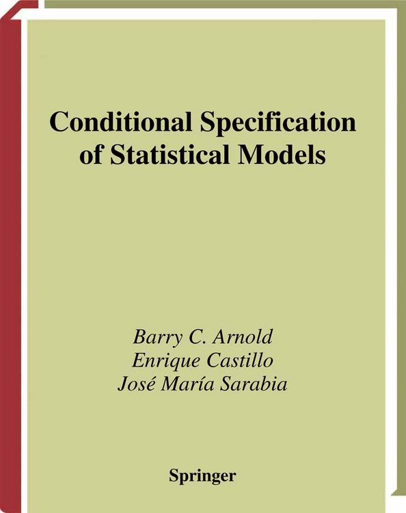 Produktbild: Conditional Specification of Statistical Models