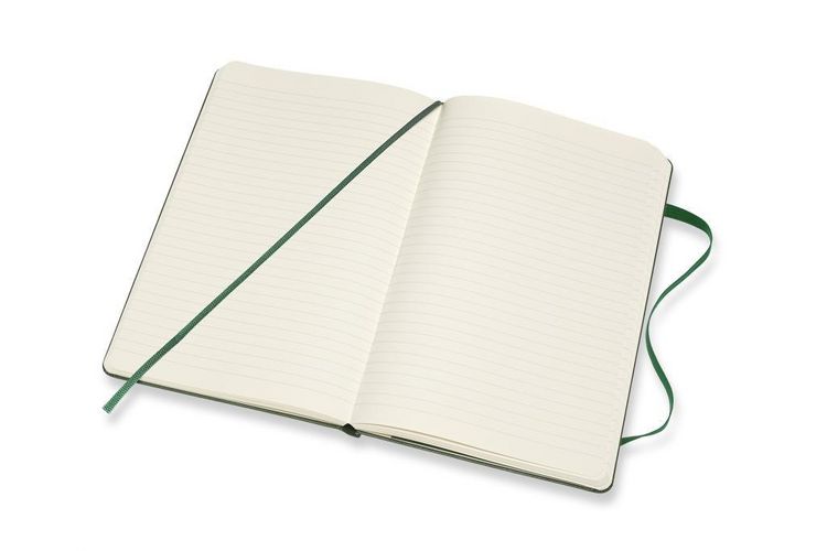 Produktbild: Moleskine Notizbuch Large/A5, Liniert, Myrtengr&uuml;n