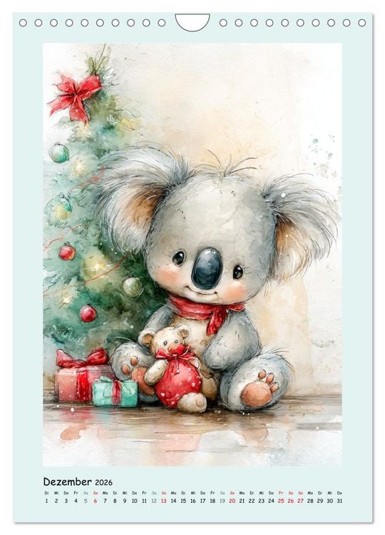 Produktbild: Koala-Abenteuer. Bezaubernde Aquarell-Momente (Wandkalender 2026 DIN A4 hoch), CALVENDO Monatskalender