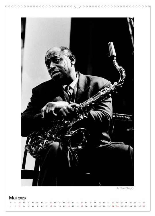 Produktbild: Jazzsound (Wandkalender 2026 DIN A2 hoch), CALVENDO Monatskalender