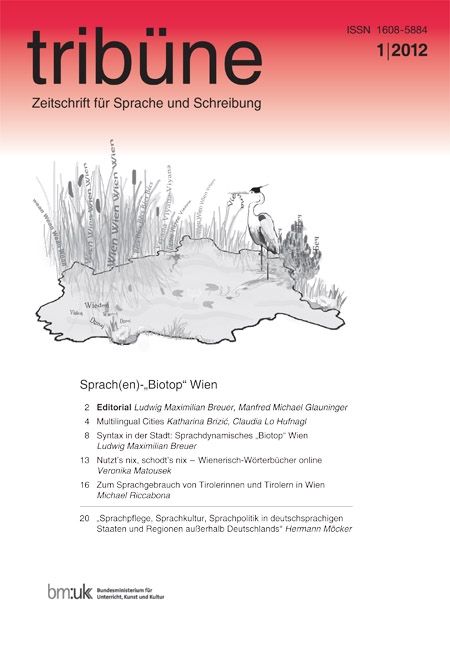 Produktbild: Trib&uuml;ne. zeitschrift f&uuml;r sprache und schreibung. 1/2012