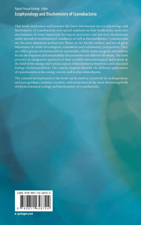 Produktbild: Ecophysiology and Biochemistry of Cyanobacteria