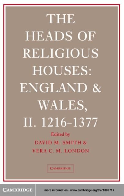 Produktbild: Heads of Religious Houses