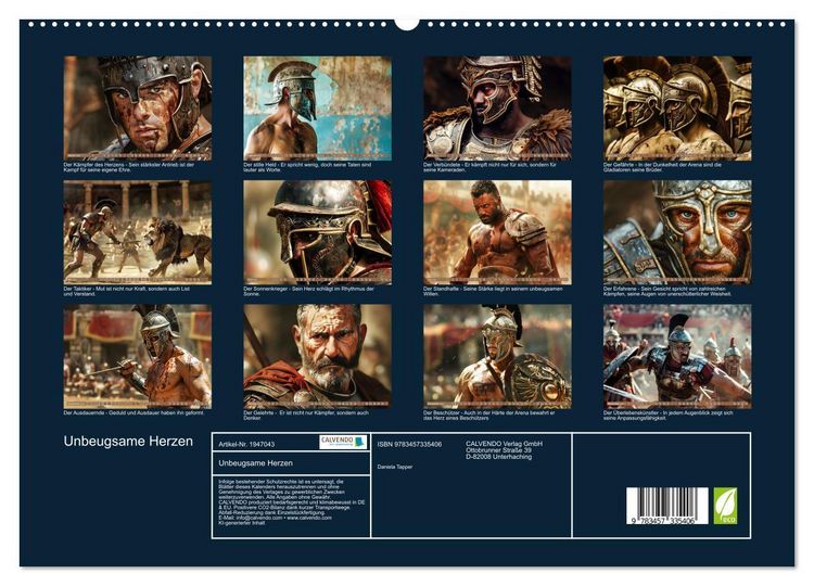 Produktbild: Unbeugsame Herzen (hochwertiger Premium Wandkalender 2026 DIN A2 quer), Kunstdruck in Hochglanz