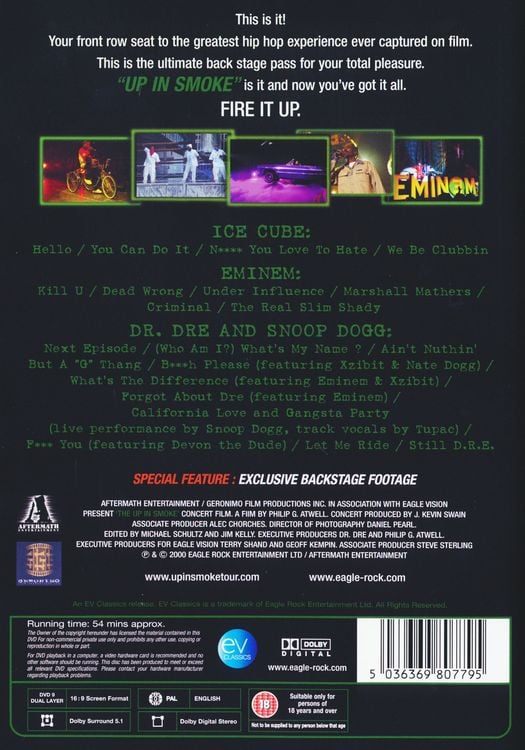 Various Artists: Up In Smoke Tour (DVD) von Various (DVD) kaufen