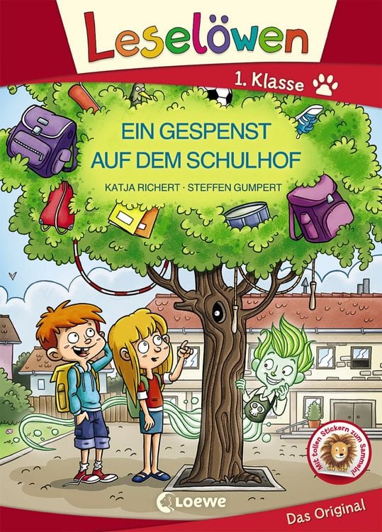 Produktbild: Leselöwen 1. Klasse - Ein Gespenst auf dem Schulhof (Großbuchstabenausgabe)