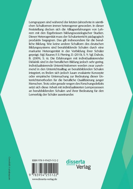 Produktbild: Individualisiertes Lernen in der beruflichen Bildung: Eine Analyse der Effektivi