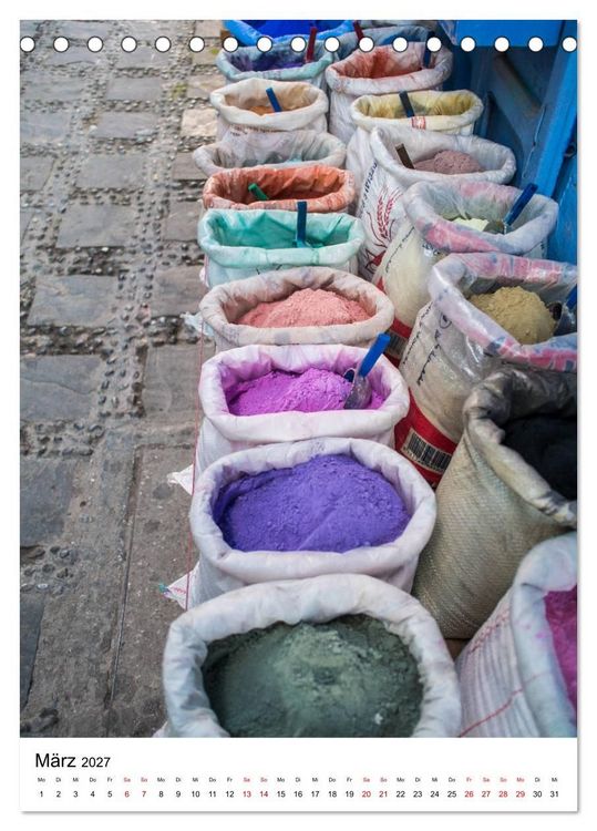 Produktbild: Marokko - Chefchaouen (Tischkalender 2027 DIN A5 hoch), CALVENDO Monatskalender
