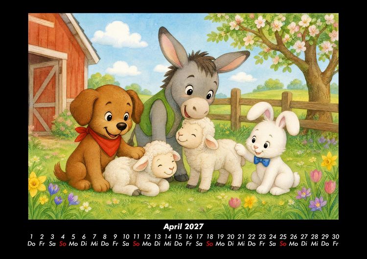 Produktbild: Abenteuer auf dem Bauernhof 2027 Fotokalender DIN A3