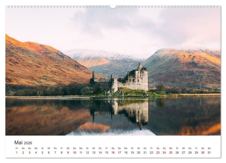 Produktbild: Schottland - Wundersch&ouml;ne Landschaften und einzigartige Natur. (Wandkalender 2026 DIN A2 quer), CALVENDO Monatskalender