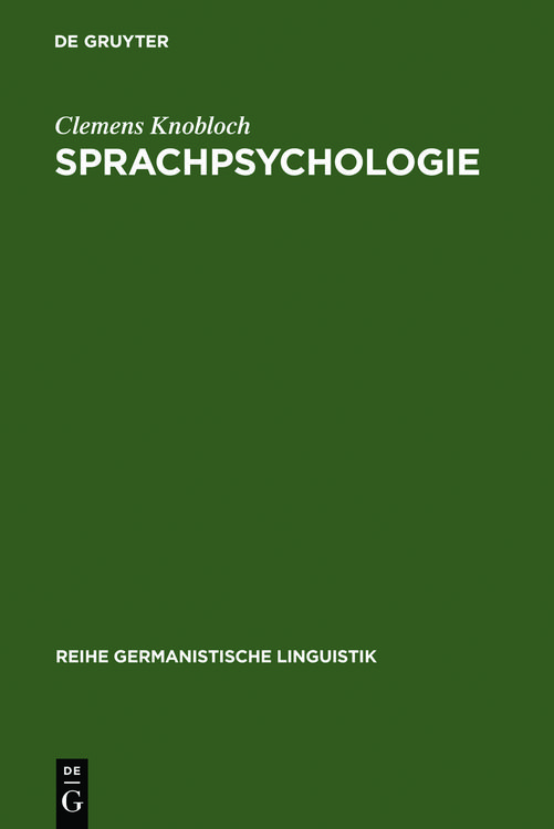 Produktbild: Sprachpsychologie
