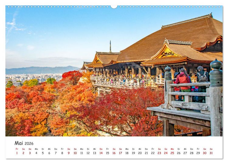 Produktbild: Japanische Tempel und Schreine (hochwertiger Premium Wandkalender 2026 DIN A2 quer), Kunstdruck in Hochglanz