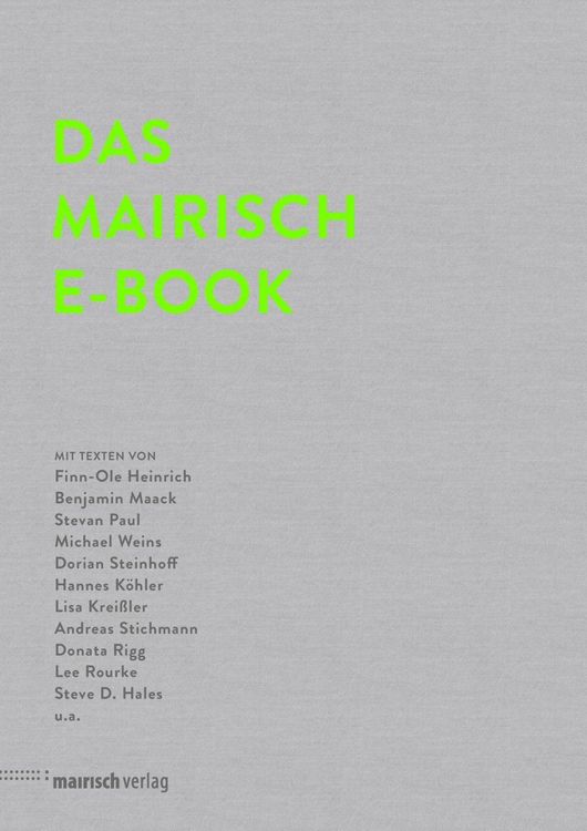 Produktbild: Das mairisch E-Book