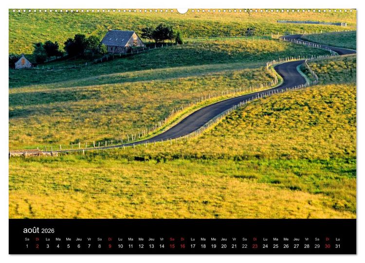 Produktbild: AUBRAC (Calendrier mural 2026 DIN A2 vertical) calendrier de bureau