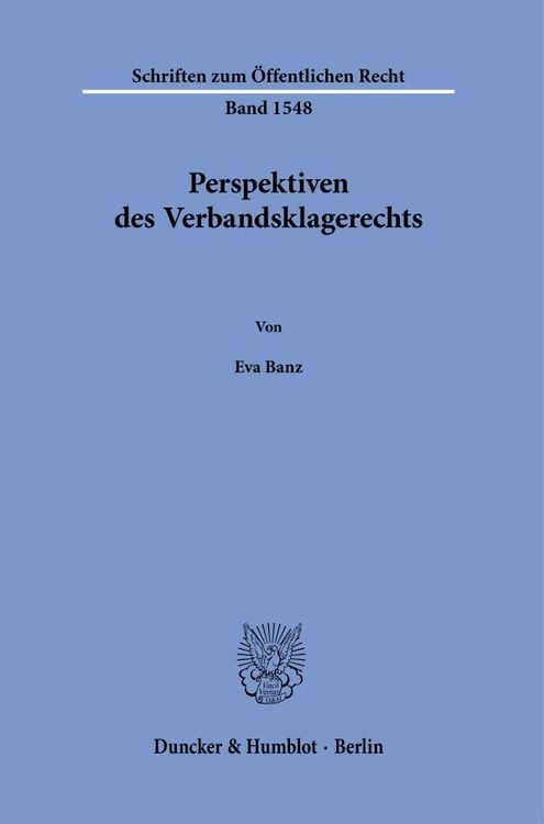 Produktbild: Perspektiven des Verbandsklagerechts