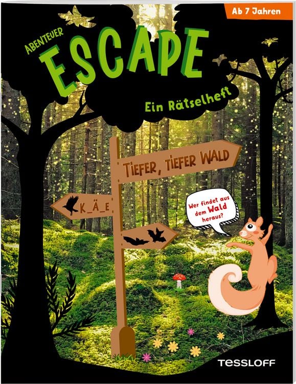 Produktbild: Abenteuer Escape. Ein R&auml;tselheft. Tiefer, tiefer Wald - Wer findet aus dem Wald hinaus?