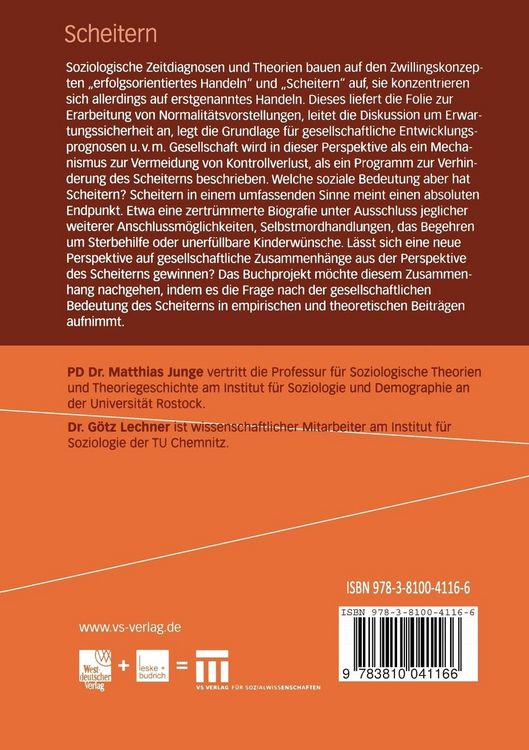 Produktbild: Scheitern