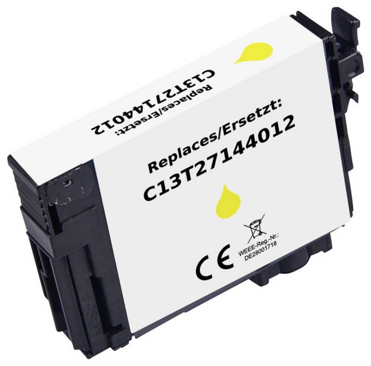 Produktbild: Renkforce Druckerpatrone ersetzt Epson T2714 27XL, C13T27144012 Kompatibel Gelb RF-ET2713XLY RF-6922904