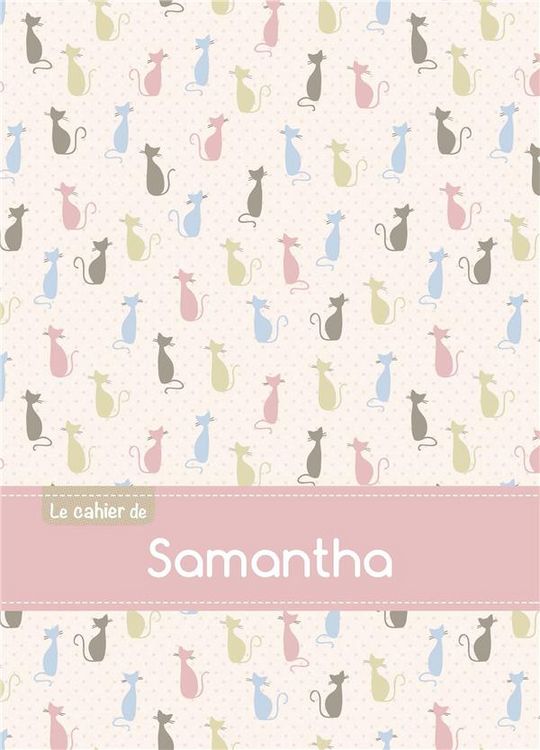 Produktbild: Cahier samantha ptscx,96p,a5 chats