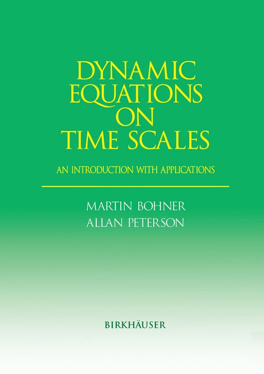 Produktbild: Dynamic Equations on Time Scales