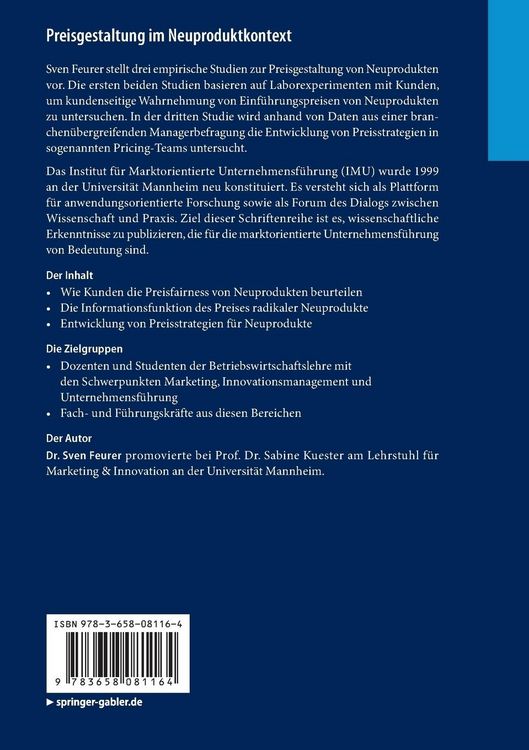 Produktbild: Preisgestaltung im Neuproduktkontext