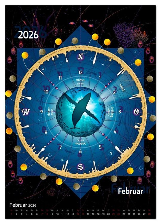 Produktbild: Jahreskreise (Tischkalender 2026 DIN A5 hoch), CALVENDO Monatskalender