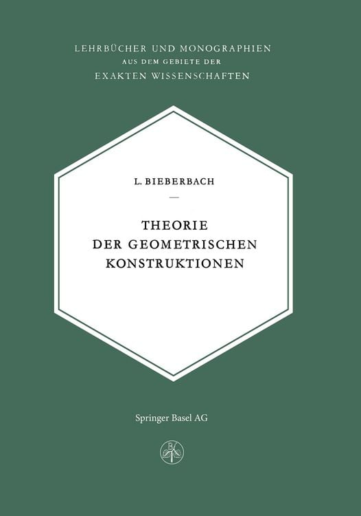 Produktbild: Theorie der Geometrischen Konstruktionen