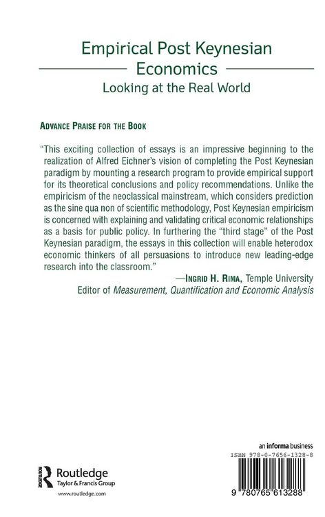 Produktbild: Empirical Post Keynesian Economics