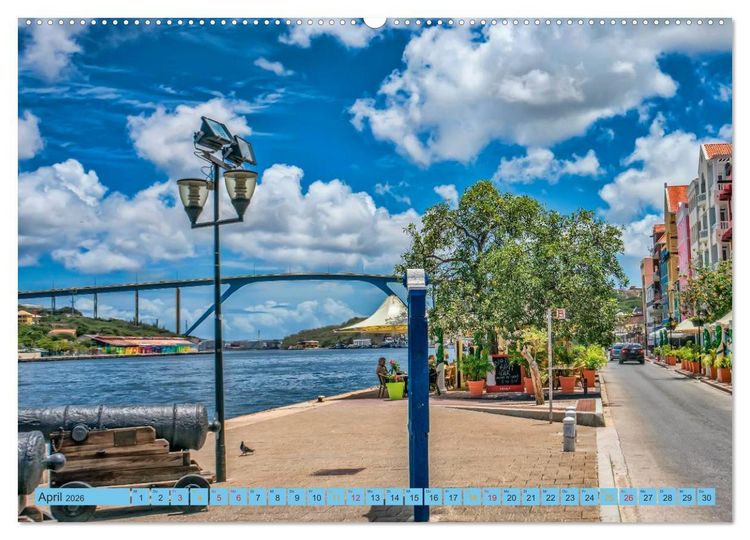 Produktbild: Cura&ccedil;ao - bunte Insel in der Karibik (hochwertiger Premium Wandkalender 2026 DIN A2 quer), Kunstdruck in Hochglanz