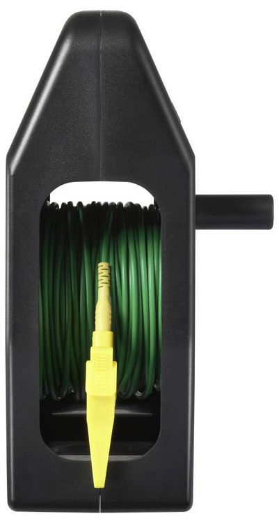 Produktbild: VOLTCRAFT EML-50 Erdungsmessleitung 50 m Gr&uuml;n auf Spindel CAT III 1000 V Kunststofffaser f&uuml;r hohe Zugfestigkeit