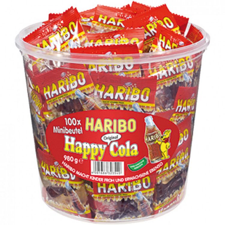 Produktbild: Food Haribo Happy Cola 100 Minibeutel