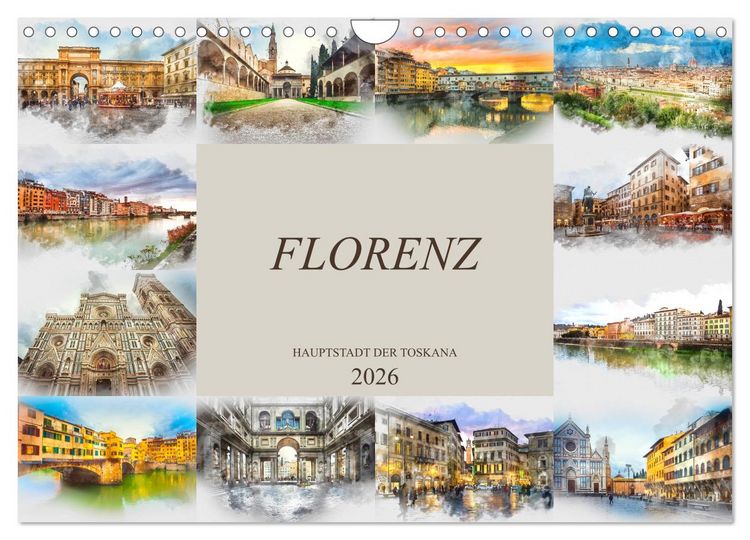 Produktbild: Florenz Hauptstadt der Toskana (Wandkalender 2026 DIN A4 quer), CALVENDO Monatskalender