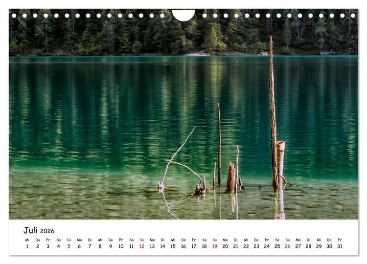 Produktbild: Wanderbarer Wei&szlig;ensee (Wandkalender 2026 DIN A4 quer), CALVENDO Monatskalender