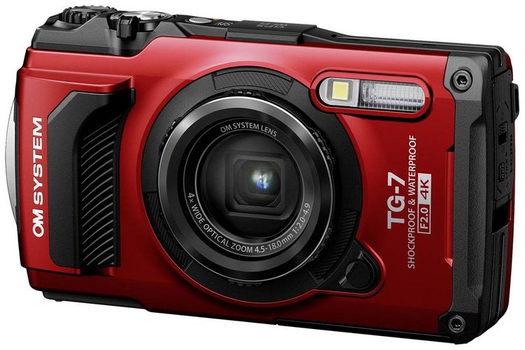 Produktbild: OM System TG-7 red Digitalkamera 12 Megapixel Opt. Zoom: 4 x Rot Sto&szlig;fest, Wasserdicht, 4K-Video