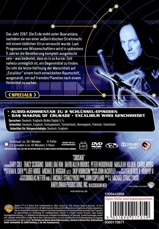 Produktbild: Crusade - Die komplette Serie [5 DVDs]