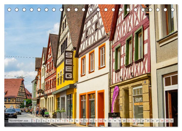 Produktbild: Neustadt an der Aisch Impressionen (Tischkalender 2026 DIN A5 quer), CALVENDO Monatskalender