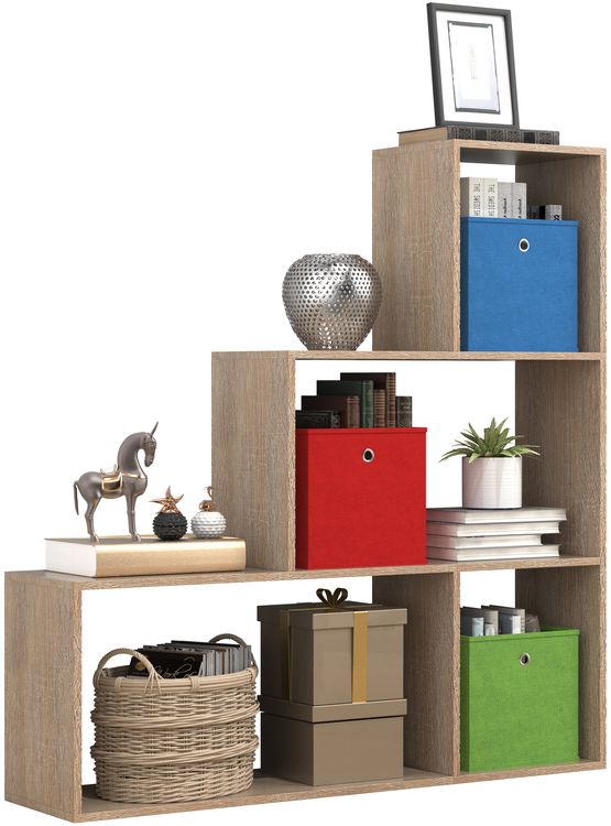 Produktbild: Holz Regal Raumteiler Standregal B&uuml;cher Dubila M