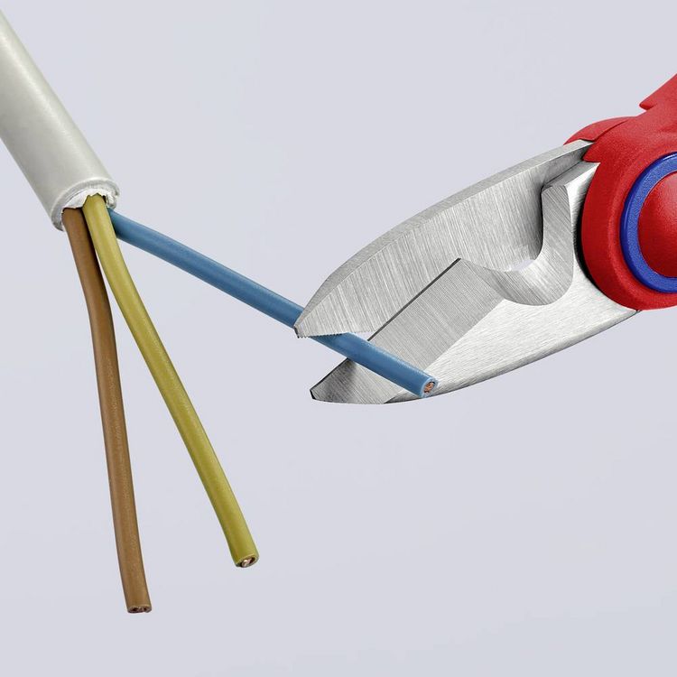 Produktbild: Knipex KNIPEX 95 05 10 SB Elektrikerscheren mit Mehrkomponenten-H&uuml;llen, glasfaserverst&auml;rkt 160 mm 95 05 10 SB