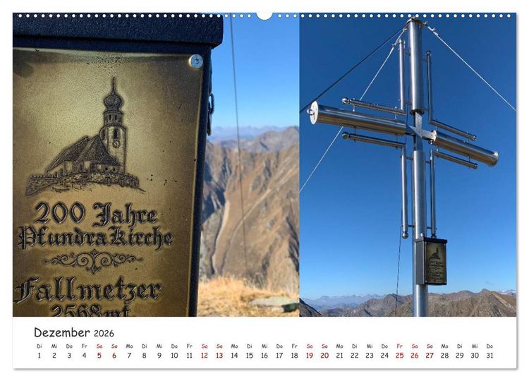 Produktbild: Bekannte und unbekannte S&uuml;dtiroler Gipfelkreuze im Detail (Wandkalender 2026 DIN A2 quer), CALVENDO Monatskalender