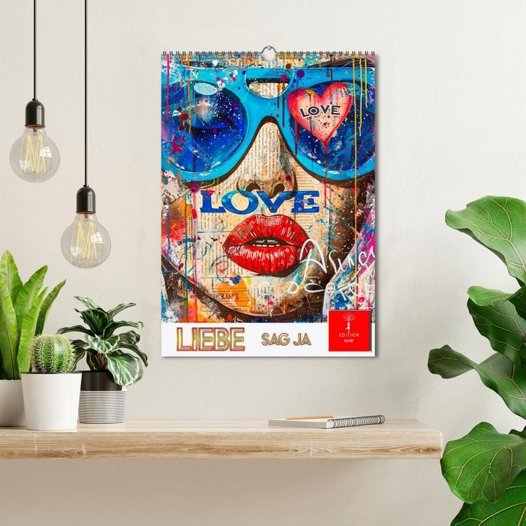 Produktbild: Liebe - sag ja (Wandkalender 2026 DIN A3 hoch), CALVENDO Monatskalender