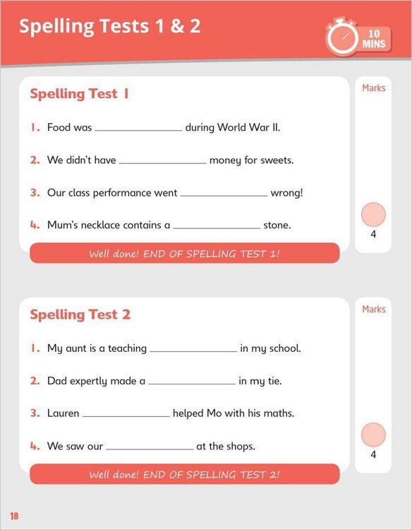 Produktbild: Grammar, Reading & Maths 10-Minute Tests Ages 9-10