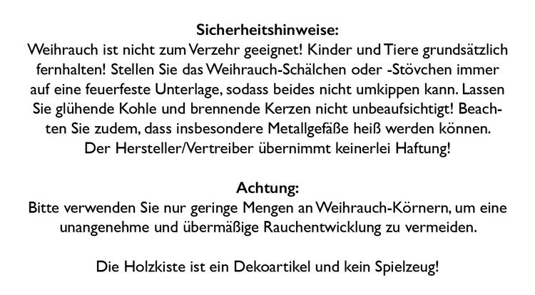 Produktbild: Geschenkset - Weihrauch der Weihnacht