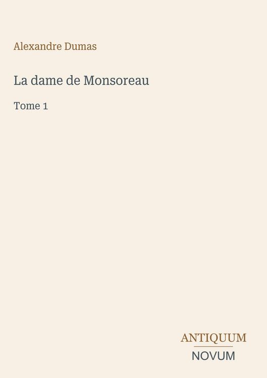 Produktbild: La dame de Monsoreau