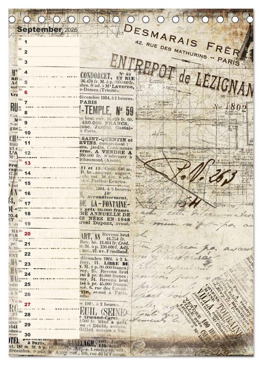 Produktbild: Vintage Welten (Tischkalender 2026 DIN A5 hoch), CALVENDO Monatskalender