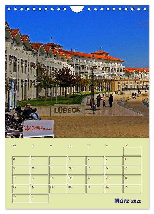 Produktbild: Sehnsuchtsort Ostseebad Boltenhagen (Wandkalender 2026 DIN A4 hoch), CALVENDO Monatskalender
