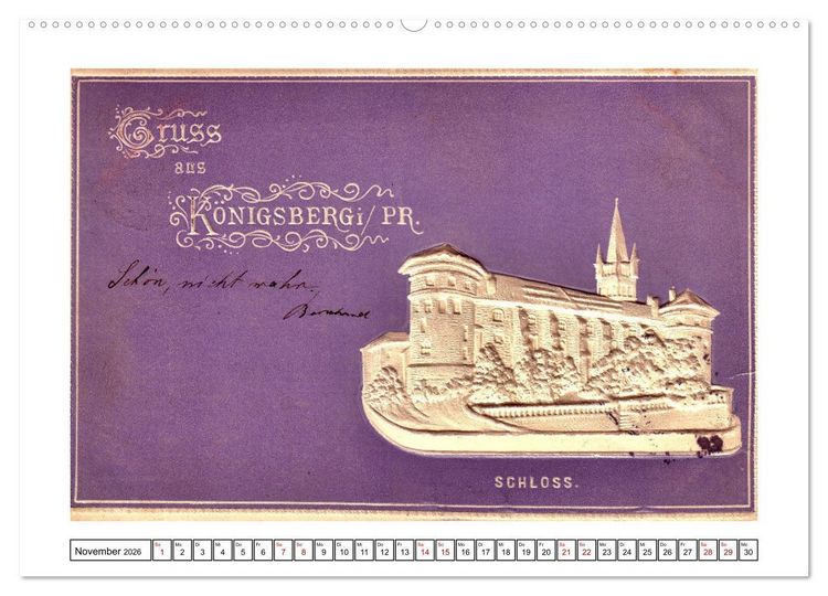 Produktbild: Gruss aus K&ouml;nigsberg (Wandkalender 2026 DIN A2 quer), CALVENDO Monatskalender