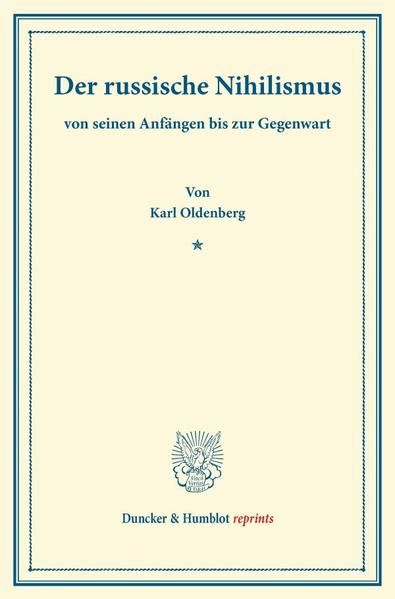 Produktbild: Der russische Nihilismus